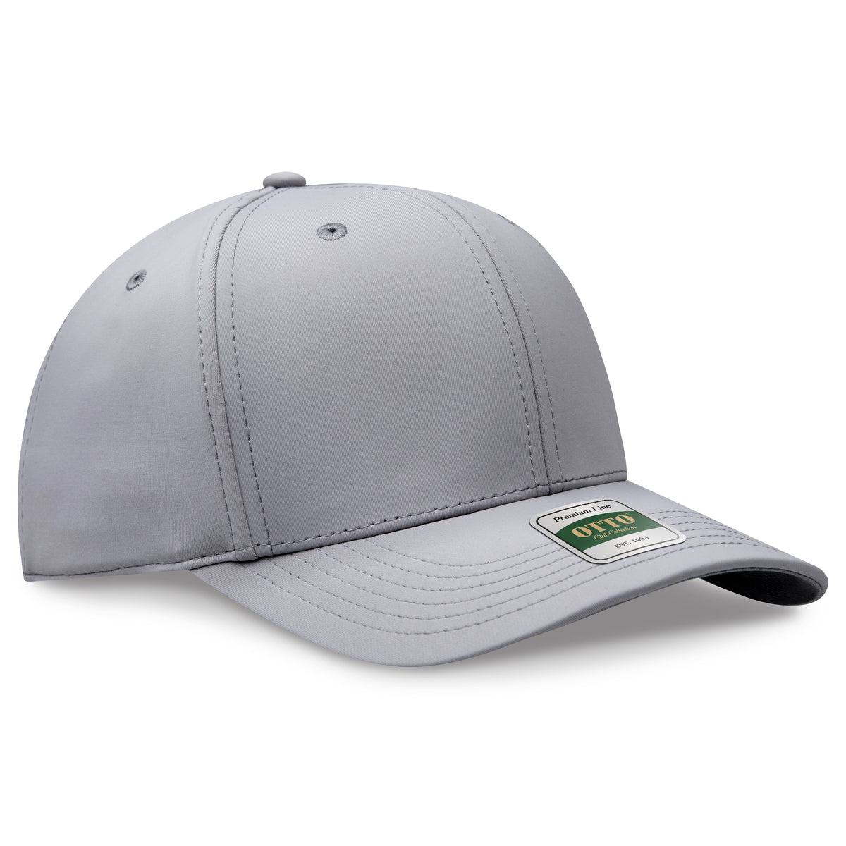Otto Cap 101 Comfy Fit Club Collection 6 Panel Pro Style Cap - Gray
