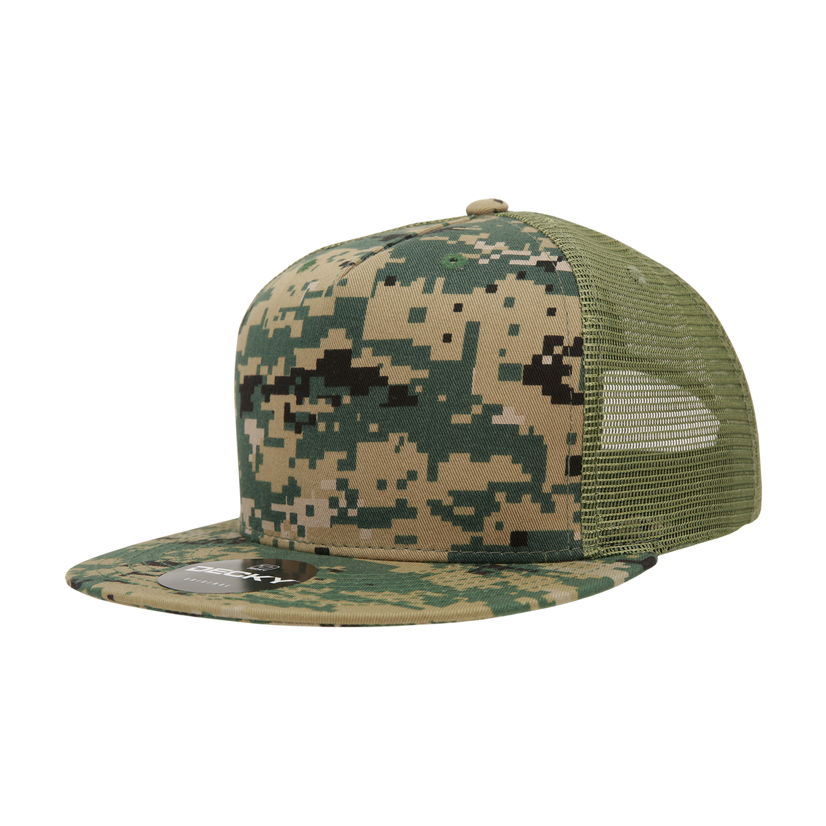 Decky 1040 5 Panel High Profile Structured Cotton Blend Trucker - MCU