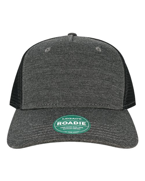 Legacy Five-Panel Adjustable Cap - Black/ Black