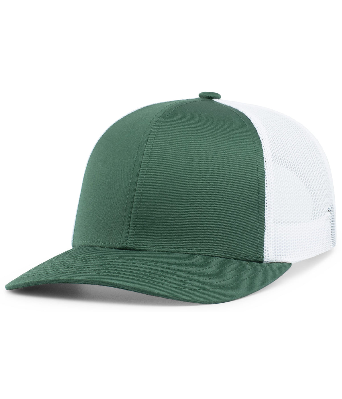 Pacific Headwear Trucker Snapback Cap - DARK GREEN/WHITE/DARK GREEN