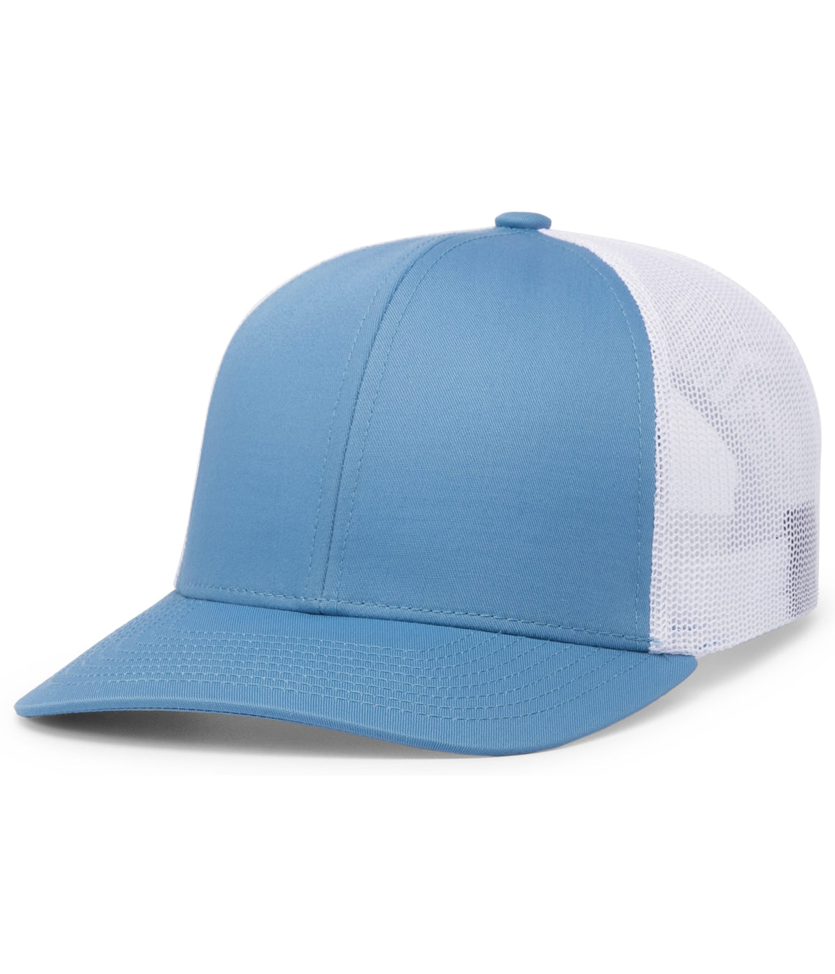 Pacific Headwear Trucker Snapback Cap - COLUMBIA BLUE/WHITE/COLUMBIA B