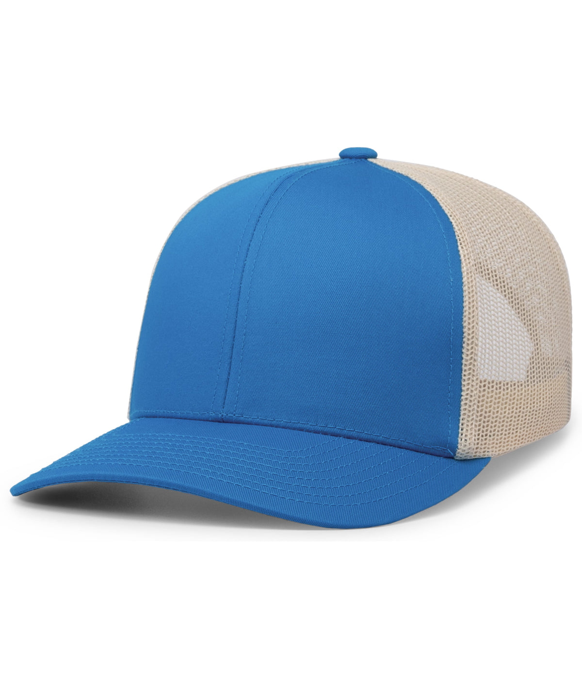 Pacific Headwear Trucker Snapback Cap - PANTHER TEAL/BEIGE/PANTHER TEA