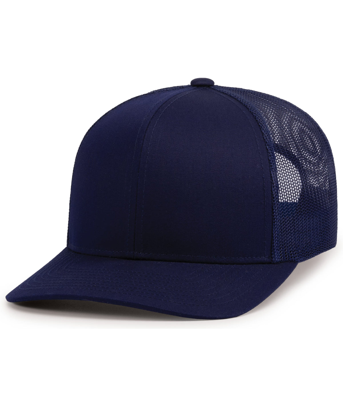 Pacific Headwear Trucker Snapback Cap - TRUE NAVY