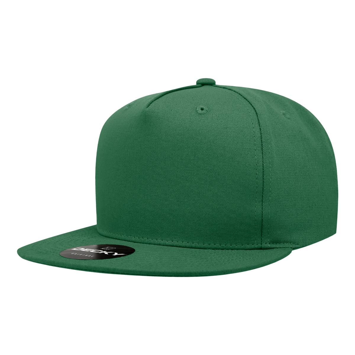 Decky 1064 5 Panel High Profile Structured Cotton Blend Snapback - Forest