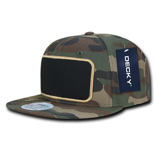 Decky 1096 6 Panel High Profile Structured Patch Snapback - Woodland/Woodland/Woodland