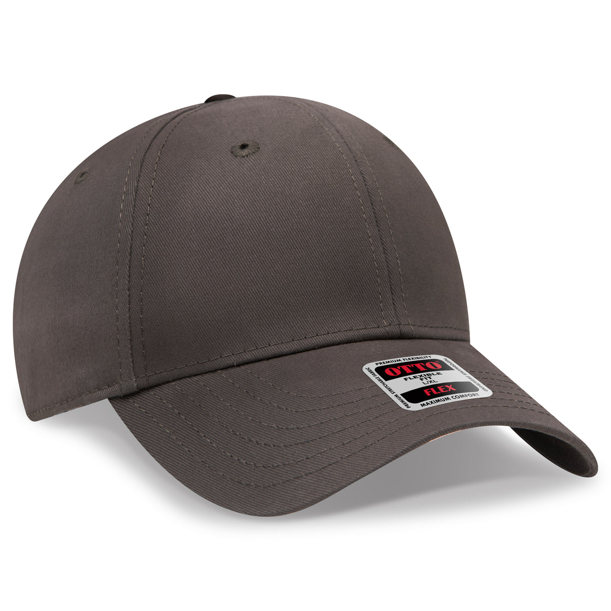 Otto Cap 11-1167 Otto Flex Fitted 6 Panel Low Profile Baseball Cap - Dark Olive