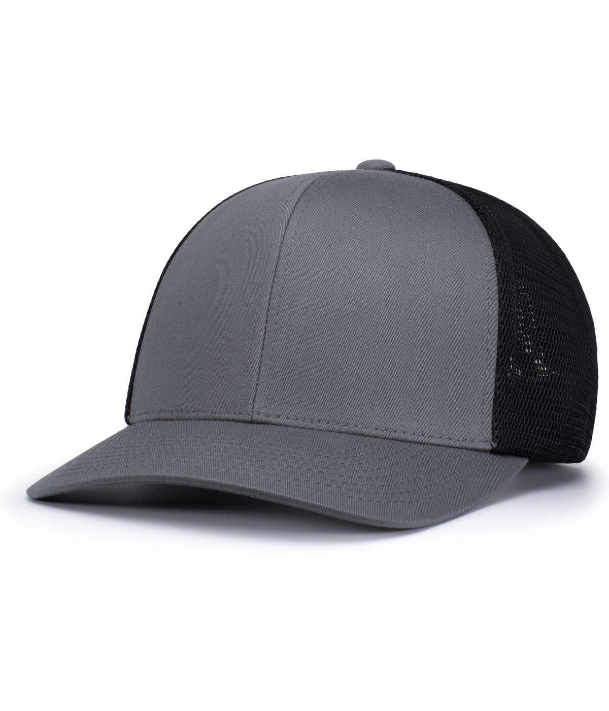 Pacific Headwear Trucker Flexfit Snapback Cap - GRAPHITE/BLACK/GRAPHITE