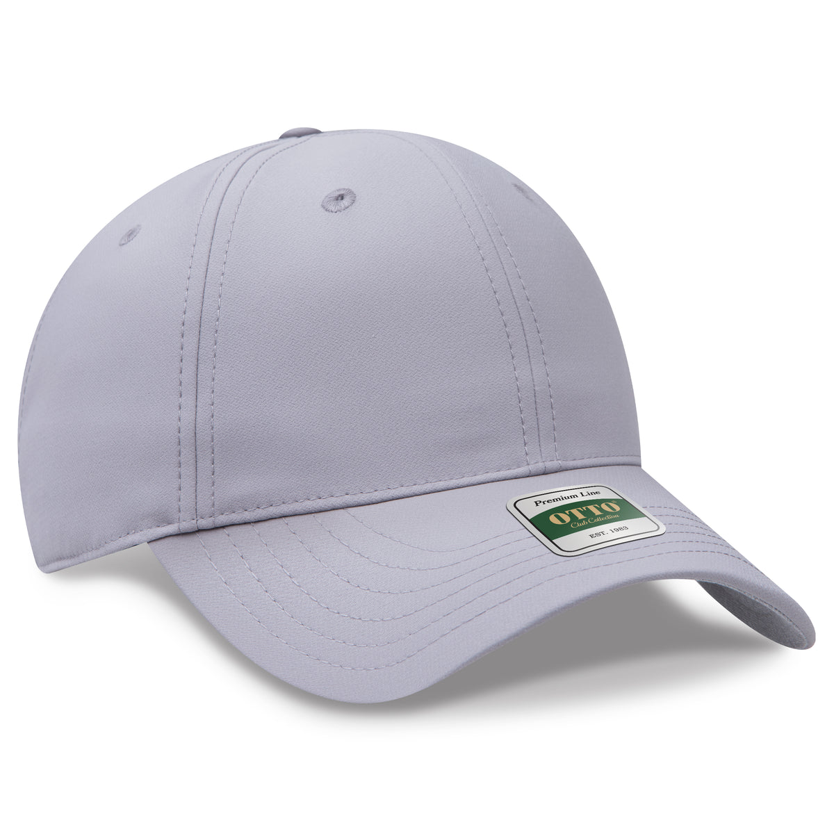 Otto Cap 119 Comfy Fit Club Collection 6 Panel Low Profile Cap - Gray