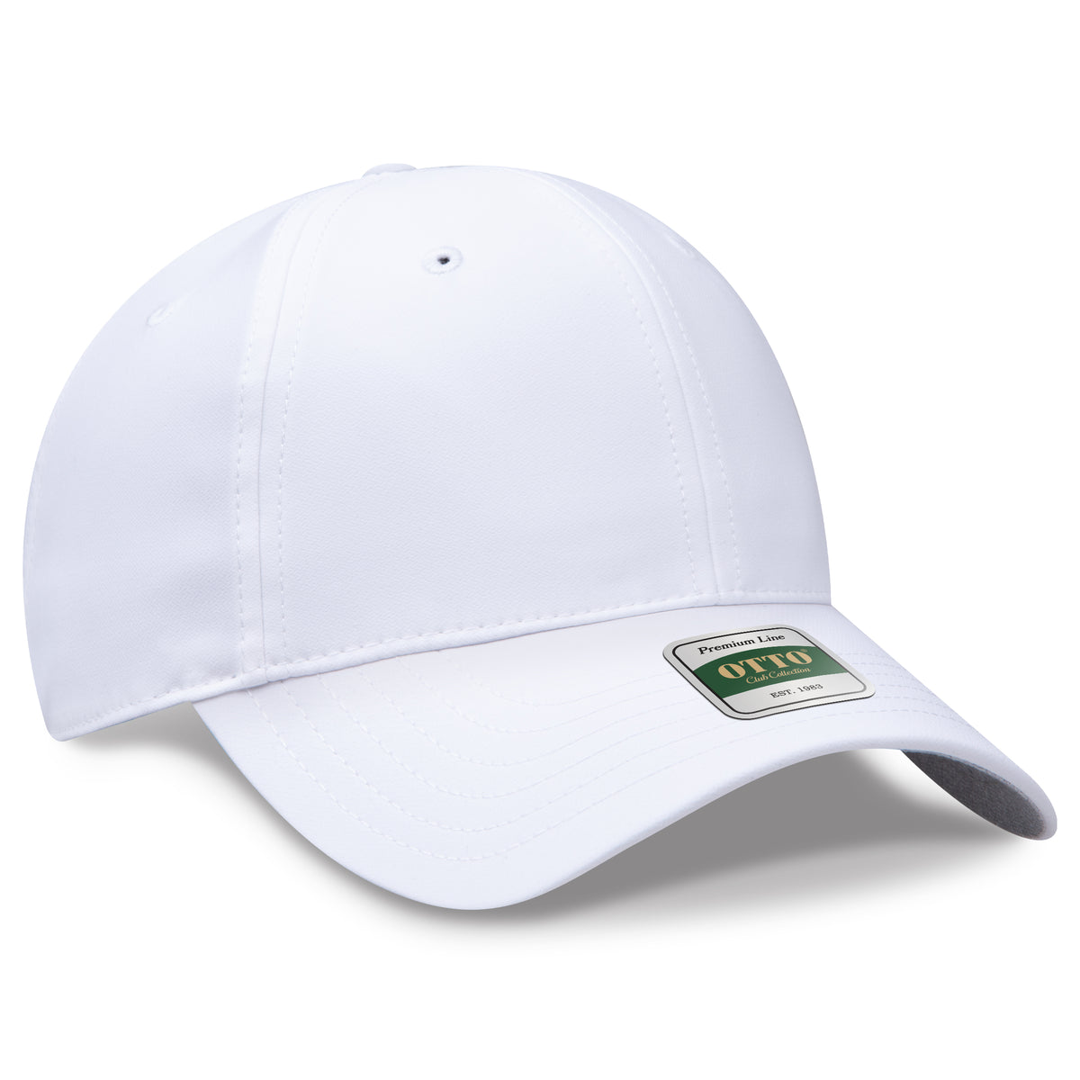 Otto Cap 119 Comfy Fit Club Collection 6 Panel Low Profile Cap - White