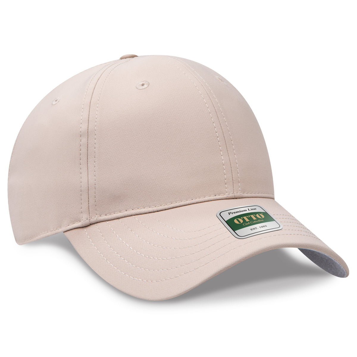 Otto Cap 119 Comfy Fit Club Collection 6 Panel Low Profile Cap - Khaki