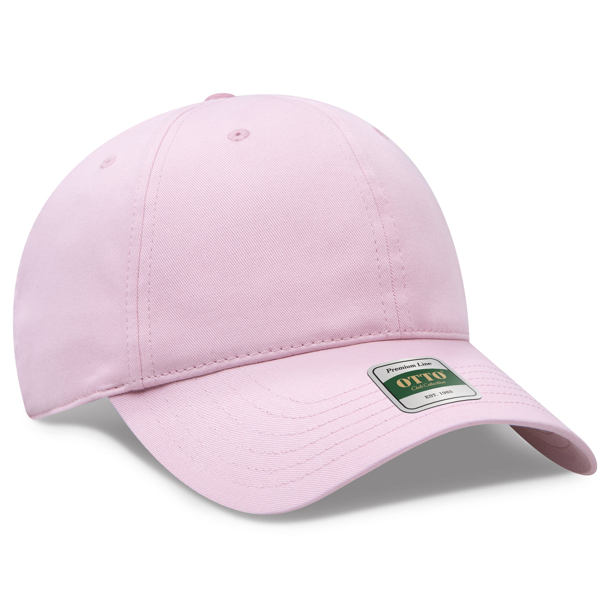 Otto Cap 124 Comfy Fit Club Collection 6 Panel Low Profile Dad Cap - Dusty Rose