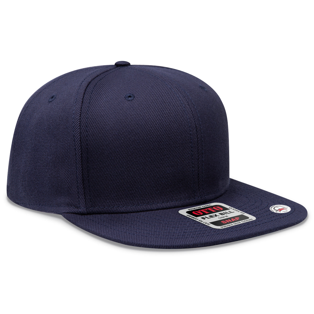 Otto Cap 125 Otto Snap 6 Panel Pro Style Snapback Hat - Navy