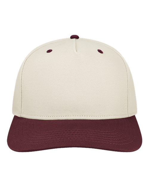 Legacy Heritage Twill Cap - Stone/ Maroon