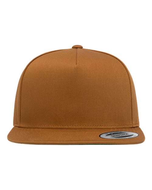YP Classics Five-Panel Cotton Twill Snapback Cap - Caramel