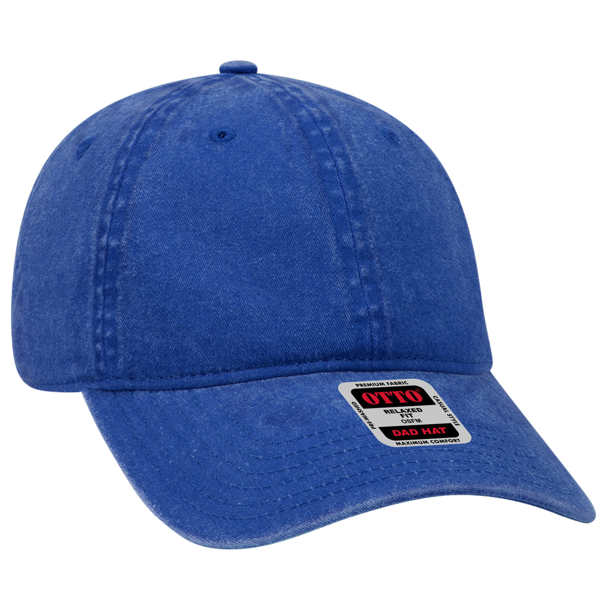 Otto Cap 18-202 6 Panel Low Profile Dad Hat - Royal