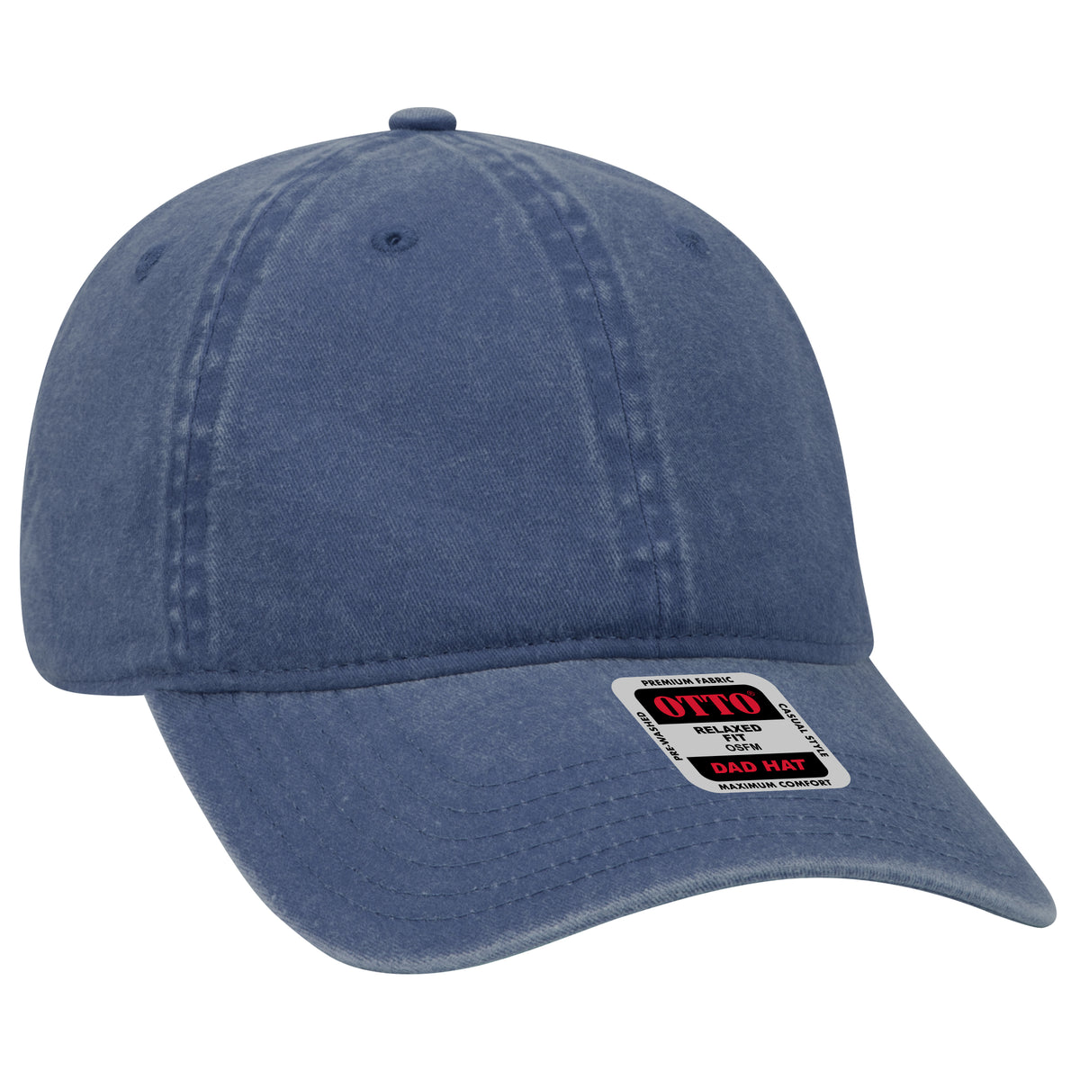 Otto Cap 18-202 6 Panel Low Profile Dad Hat - Navy