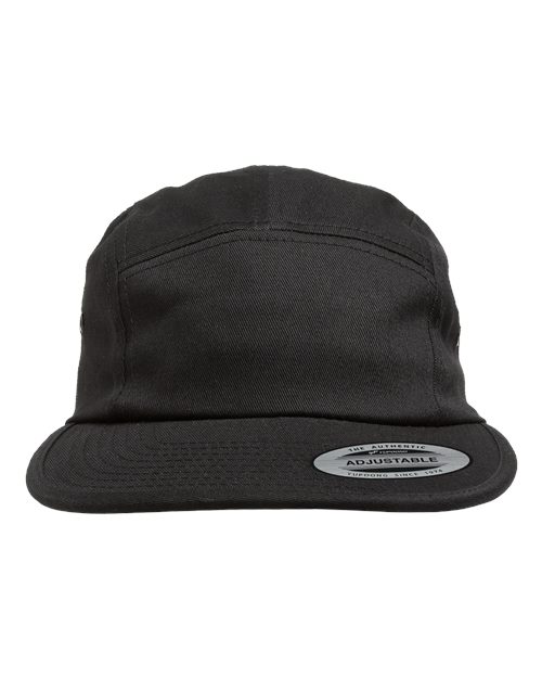 YP Classics Classic Jockey Flat Bill Cap - Black