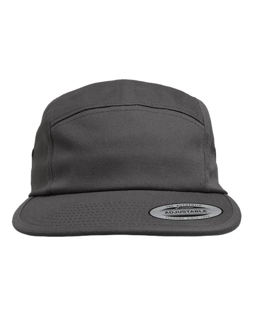 YP Classics Classic Jockey Flat Bill Cap - Dark Grey