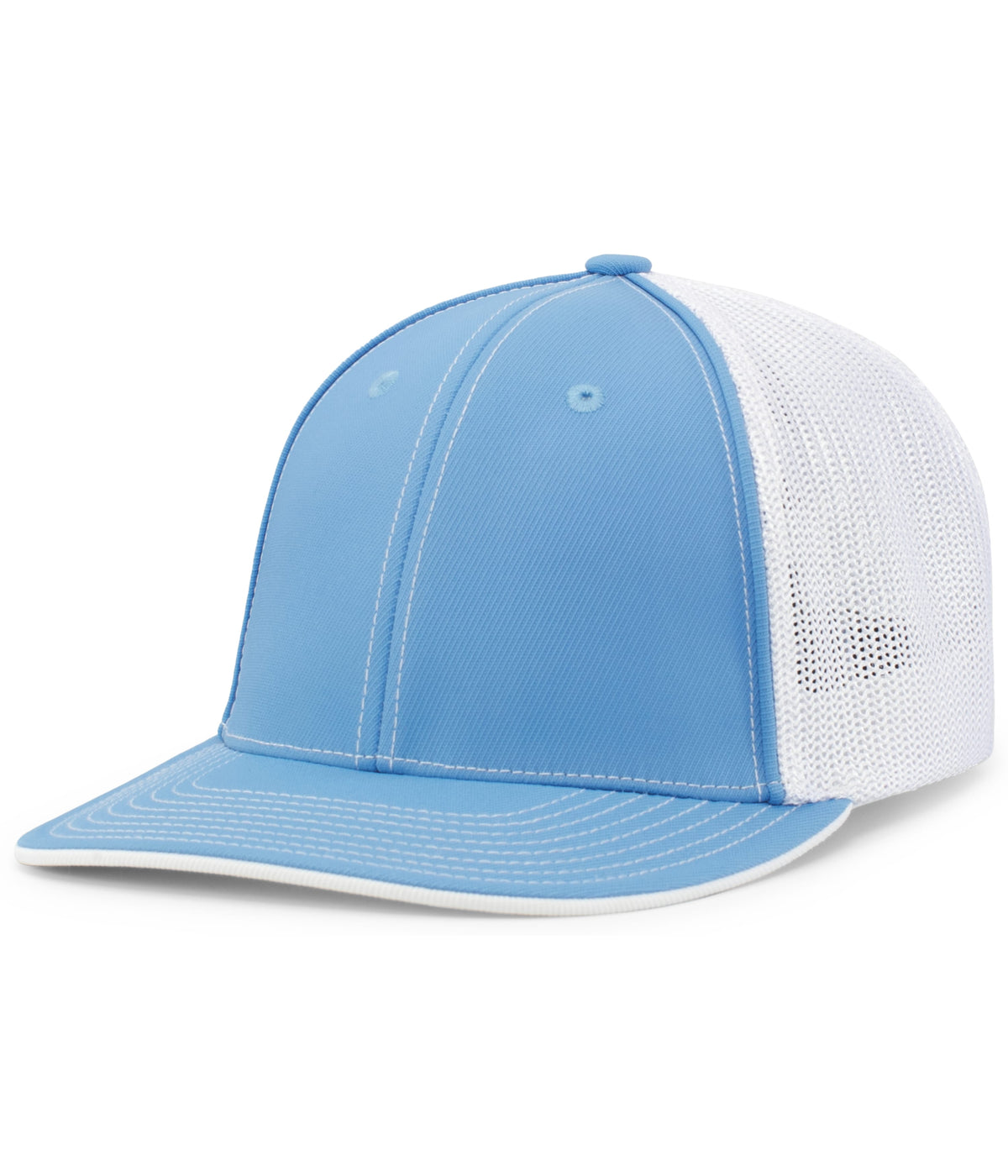 Pacific Headwear Trucker Flexfit Cap - COLUMBIA BLUE/WHITE