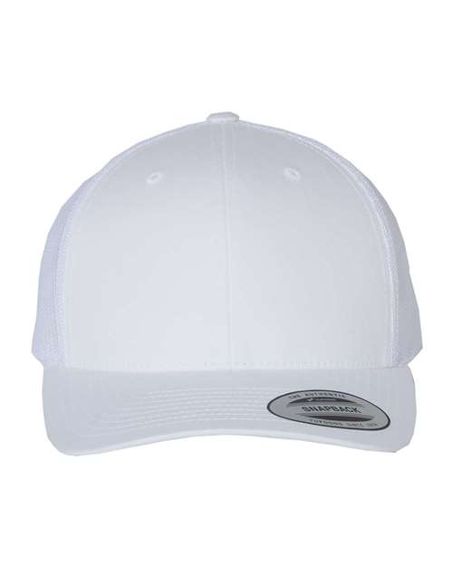 YP Classics Retro Trucker Cap - White