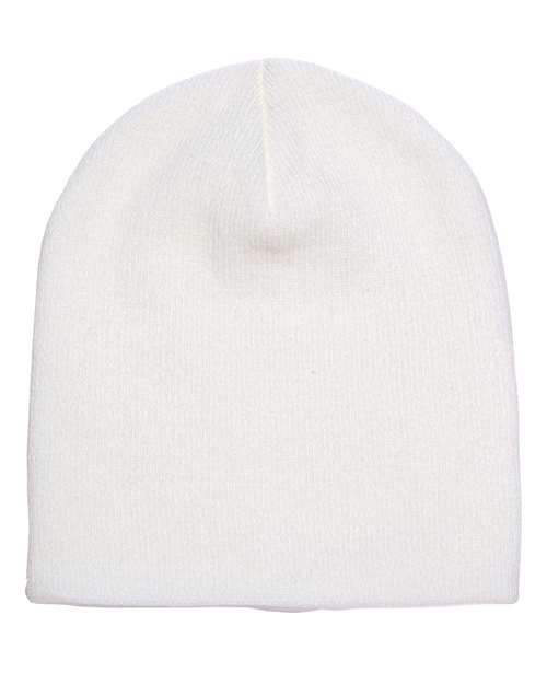 YP Classics 8 1/2" Beanie - White
