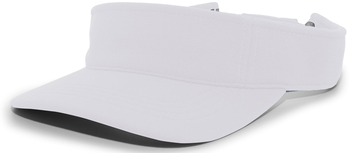 Pacific Headwear M2 Performance Hook-And-Loop Visor - SILVER