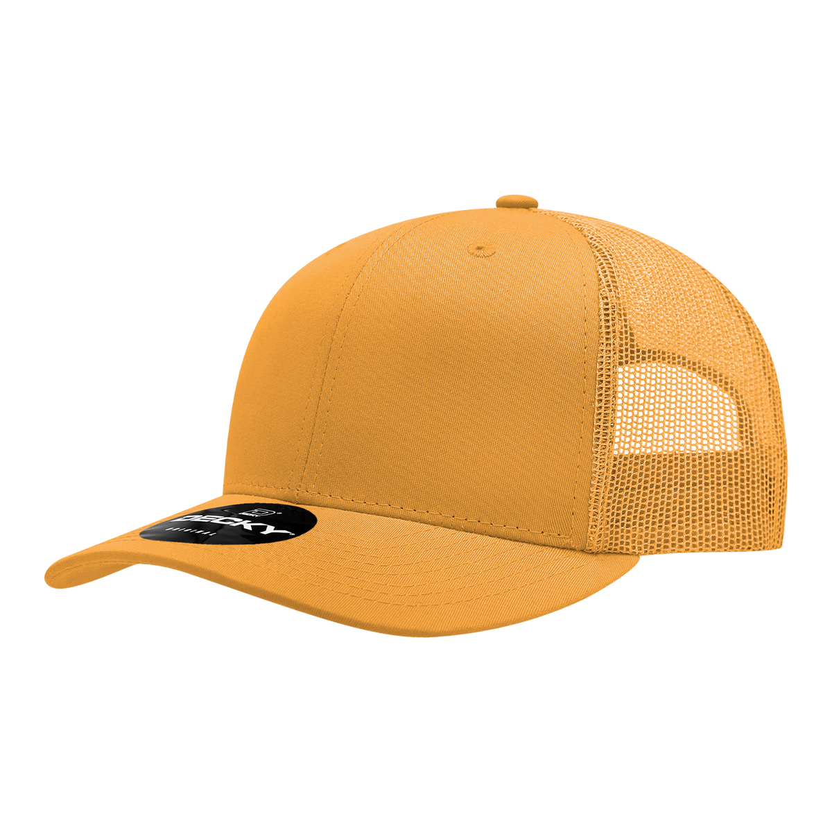 Decky 6021 6 Panel Mid Profile Classic Trucker - Gold