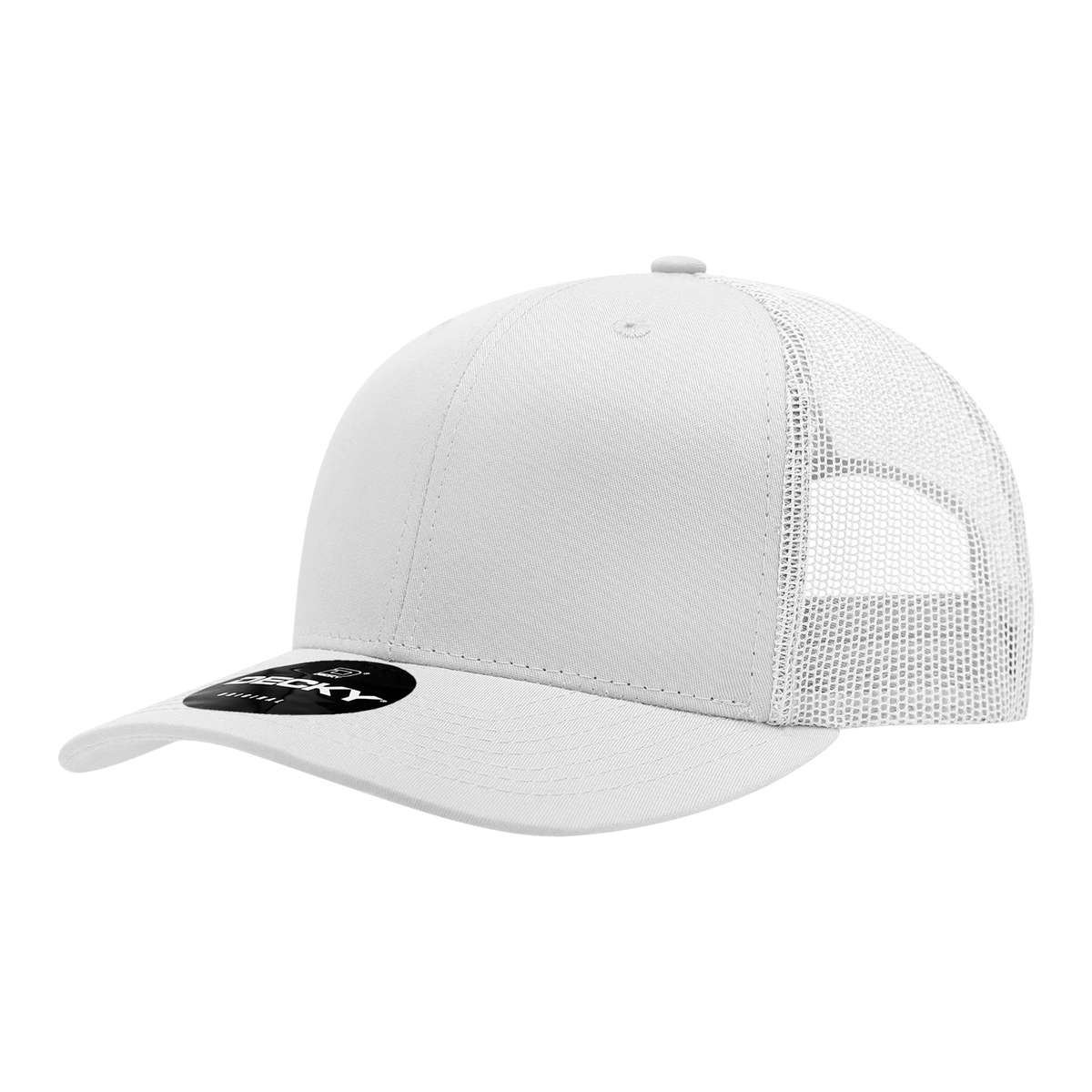 Decky 6021 6 Panel Mid Profile Classic Trucker - Heather GREY