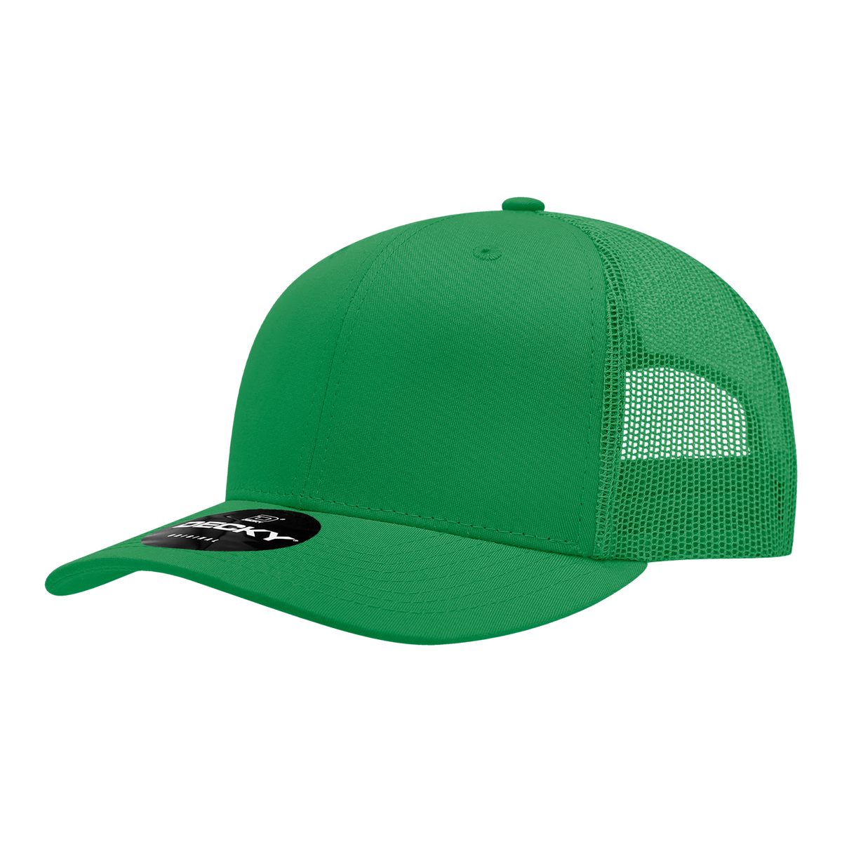 Decky 6021 6 Panel Mid Profile Classic Trucker - Kelly
