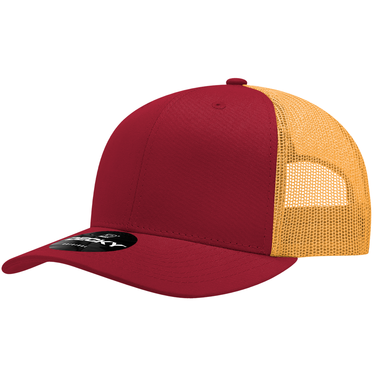 Decky 6021 6 Panel Mid Profile Classic Trucker - CAR/GLD