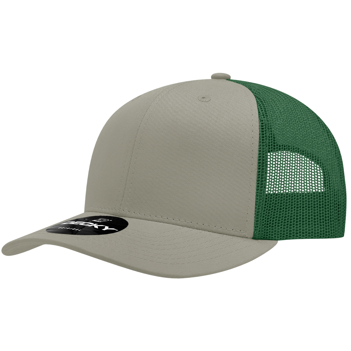 Decky 6021 6 Panel Mid Profile Classic Trucker - KHA/FOR
