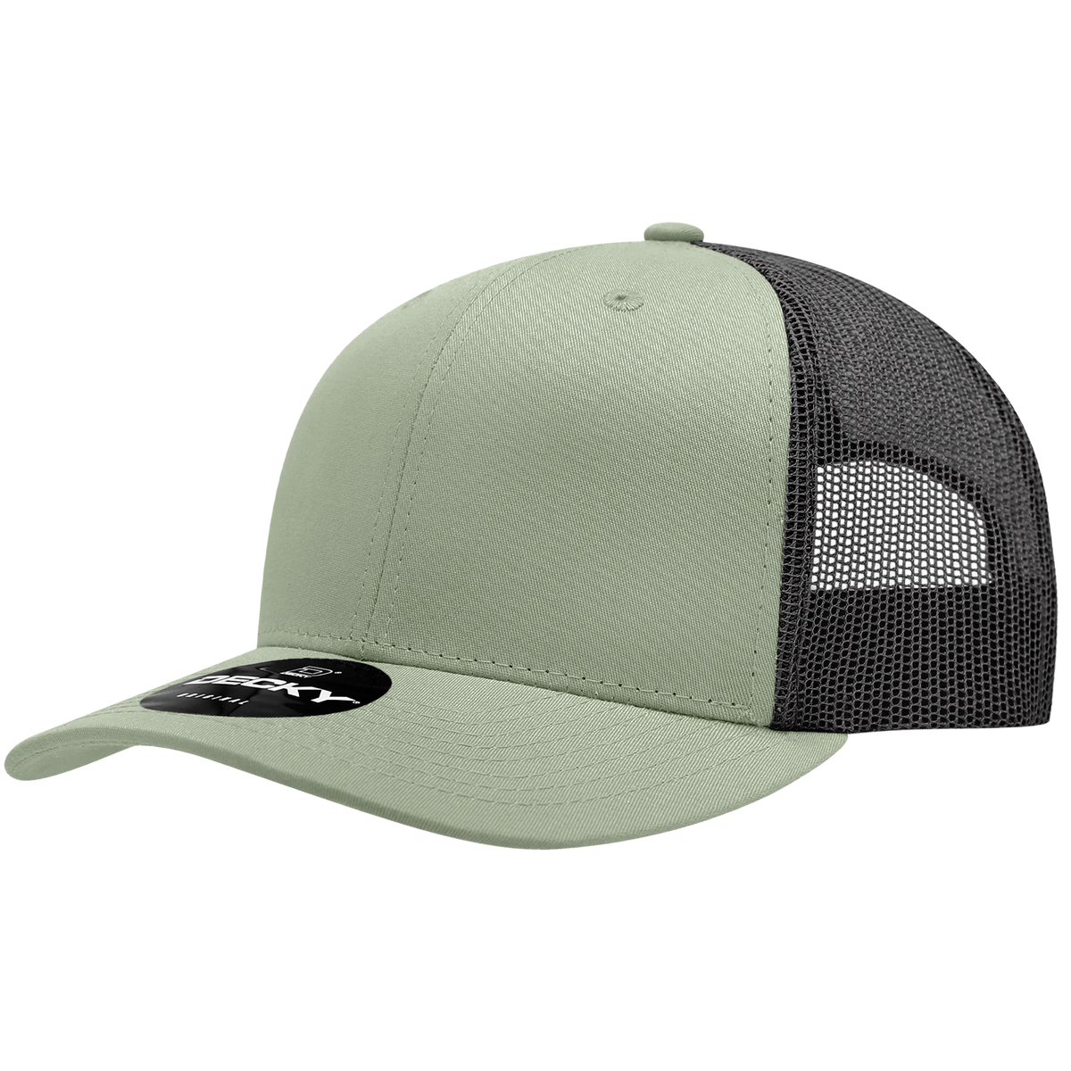 Decky 6021 6 Panel Mid Profile Classic Trucker - LOD/BLK
