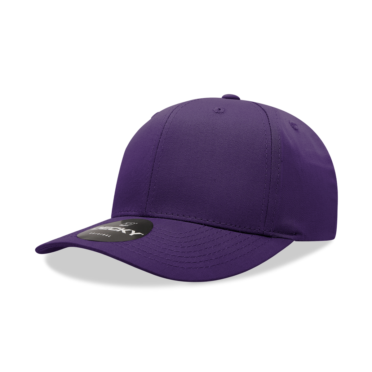 Decky 6022 6 Panel Mid Profile Structured Cotton Snapback - Purple