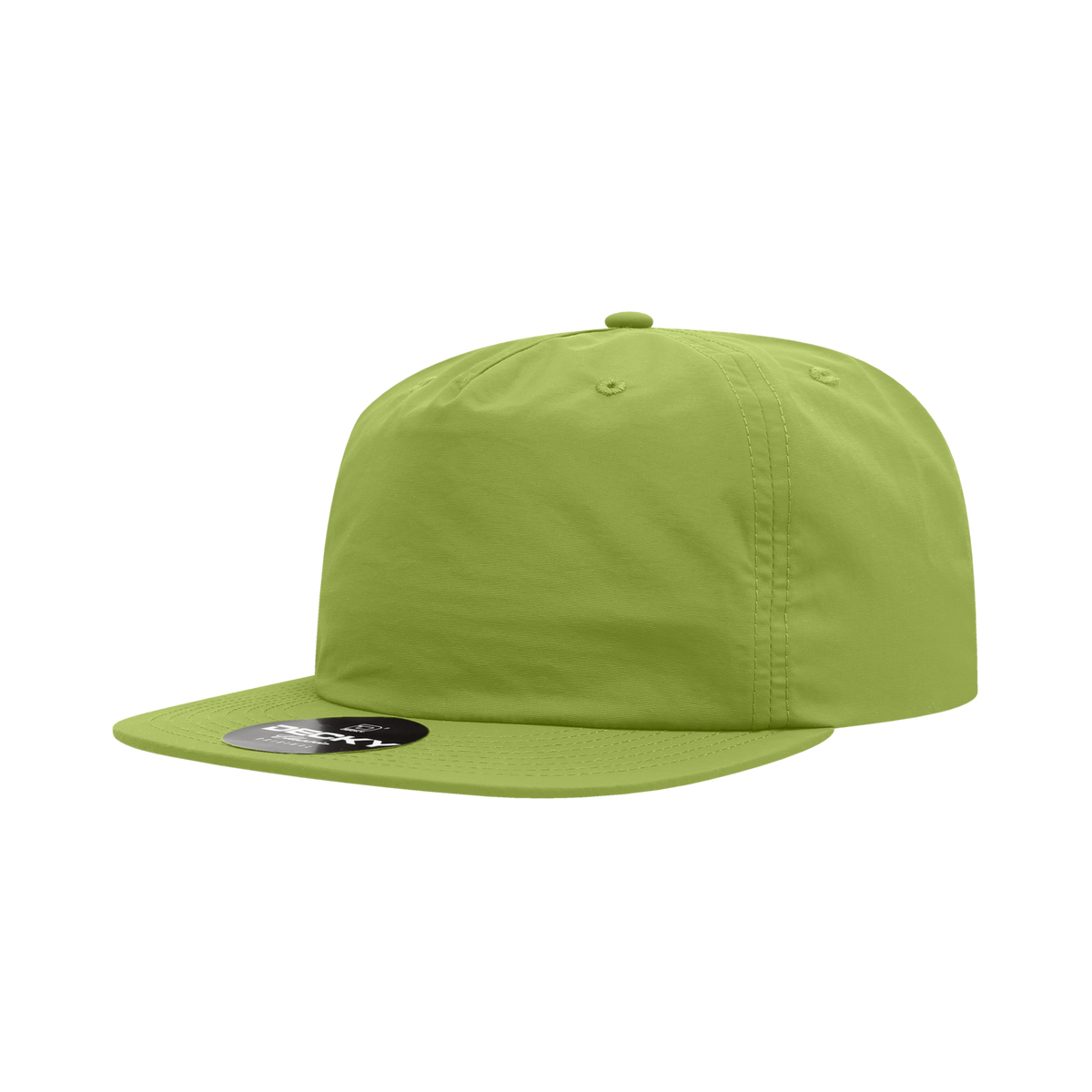 Decky 6050 5 Panel Half Dome Profile Relaxed Nylon Surf Hat - Kiwi