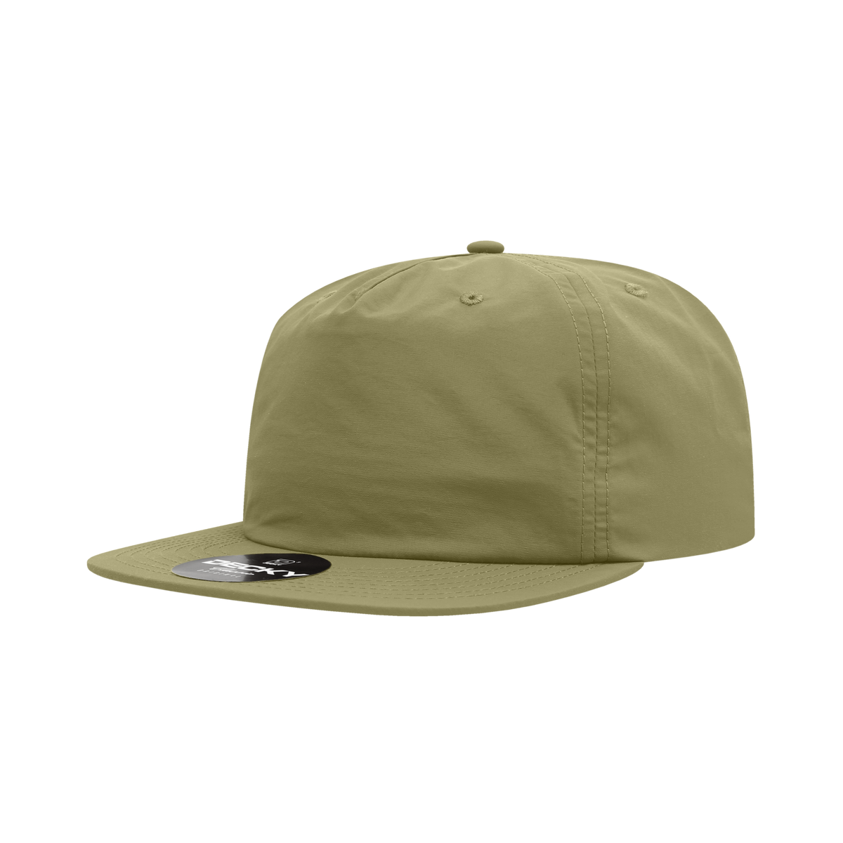 Decky 6050 5 Panel Half Dome Profile Relaxed Nylon Surf Hat - Pistachio