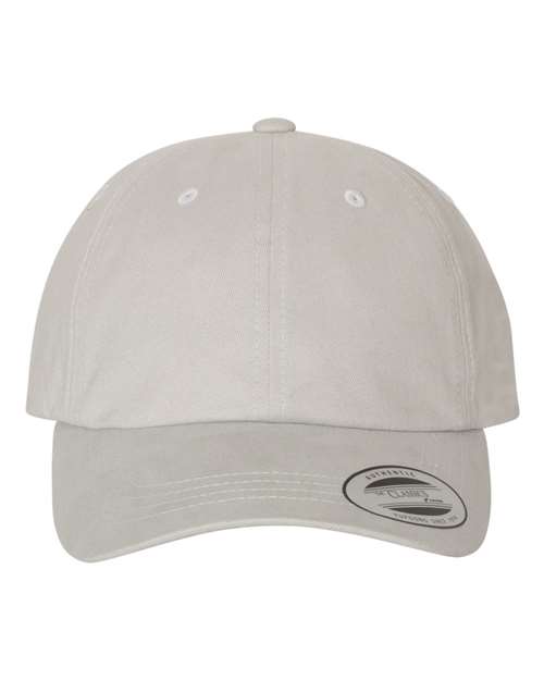YP Classics Peached Cotton Twill Dad Hat - Light Grey