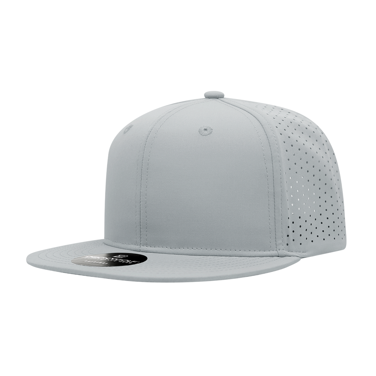 Decky 6415 6 Panel High Profile Perforated Performance Cap - Grey