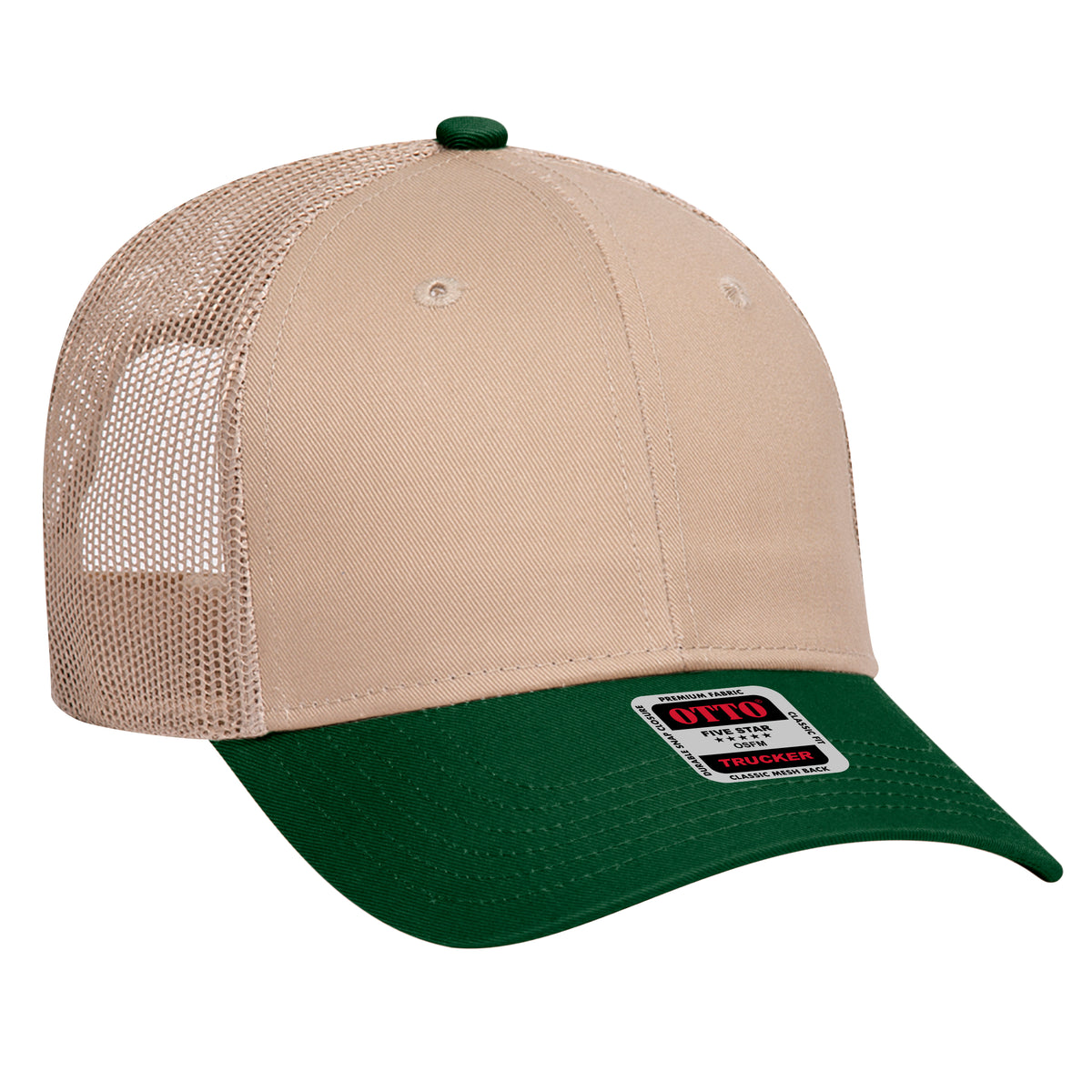 Otto Cap 83-473 6 Panel Low Profile Mesh Back Trucker Hat