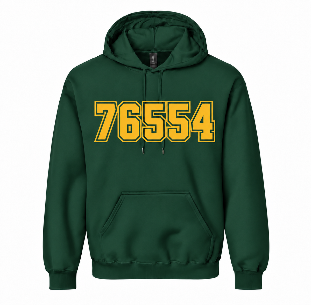 Academy Bumblebees 76554 ZIP Code Hoodie - Forest Green / Gold