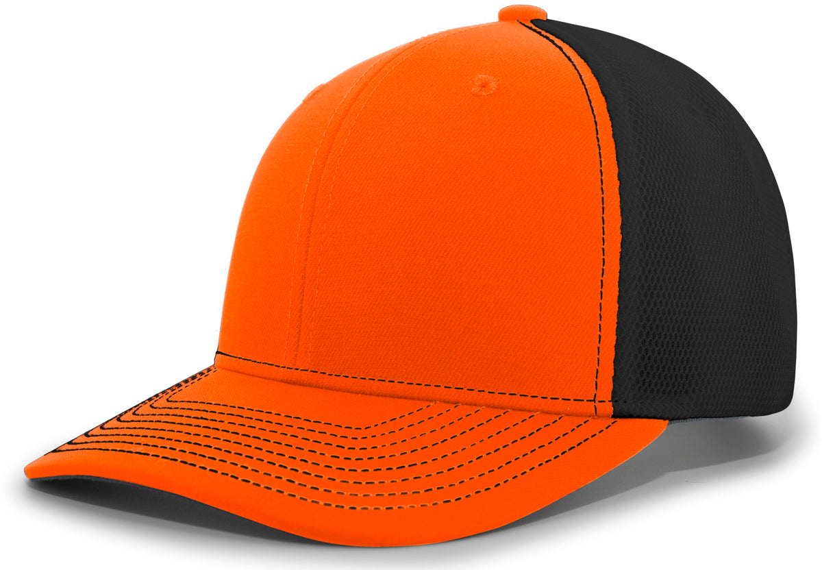 Pacific Headwear Air Mesh Sideline Cap - ORANGE/BLACK/ORANGE
