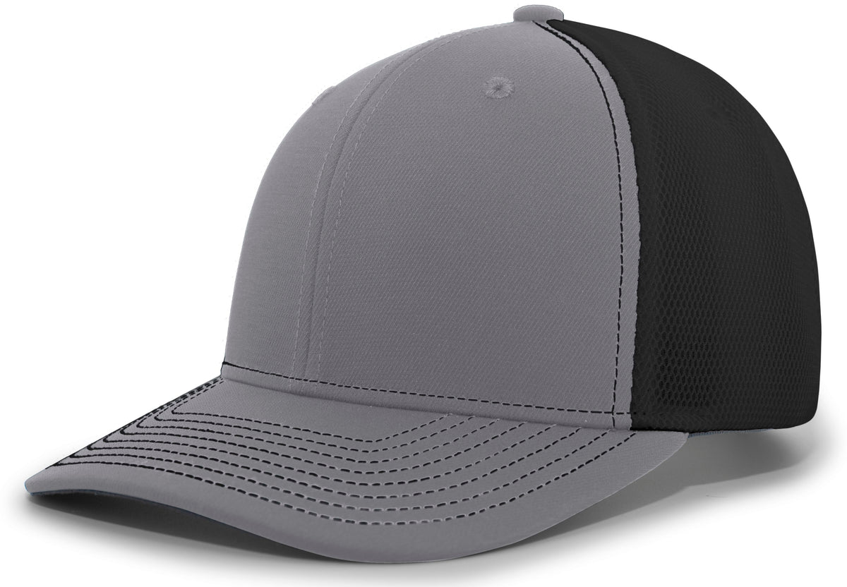 Pacific Headwear Air Mesh Sideline Cap - GRAPHITE/BLACK/GRAPHITE