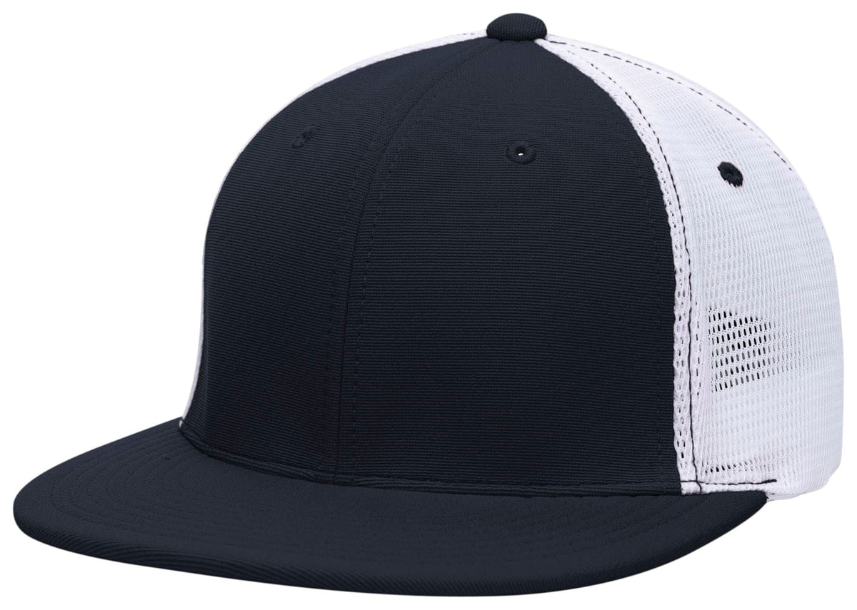 Pacific Headwear NAVY/WHITE/NAVY / S/M Premium M2 Performance Trucker Flexfit® Cap