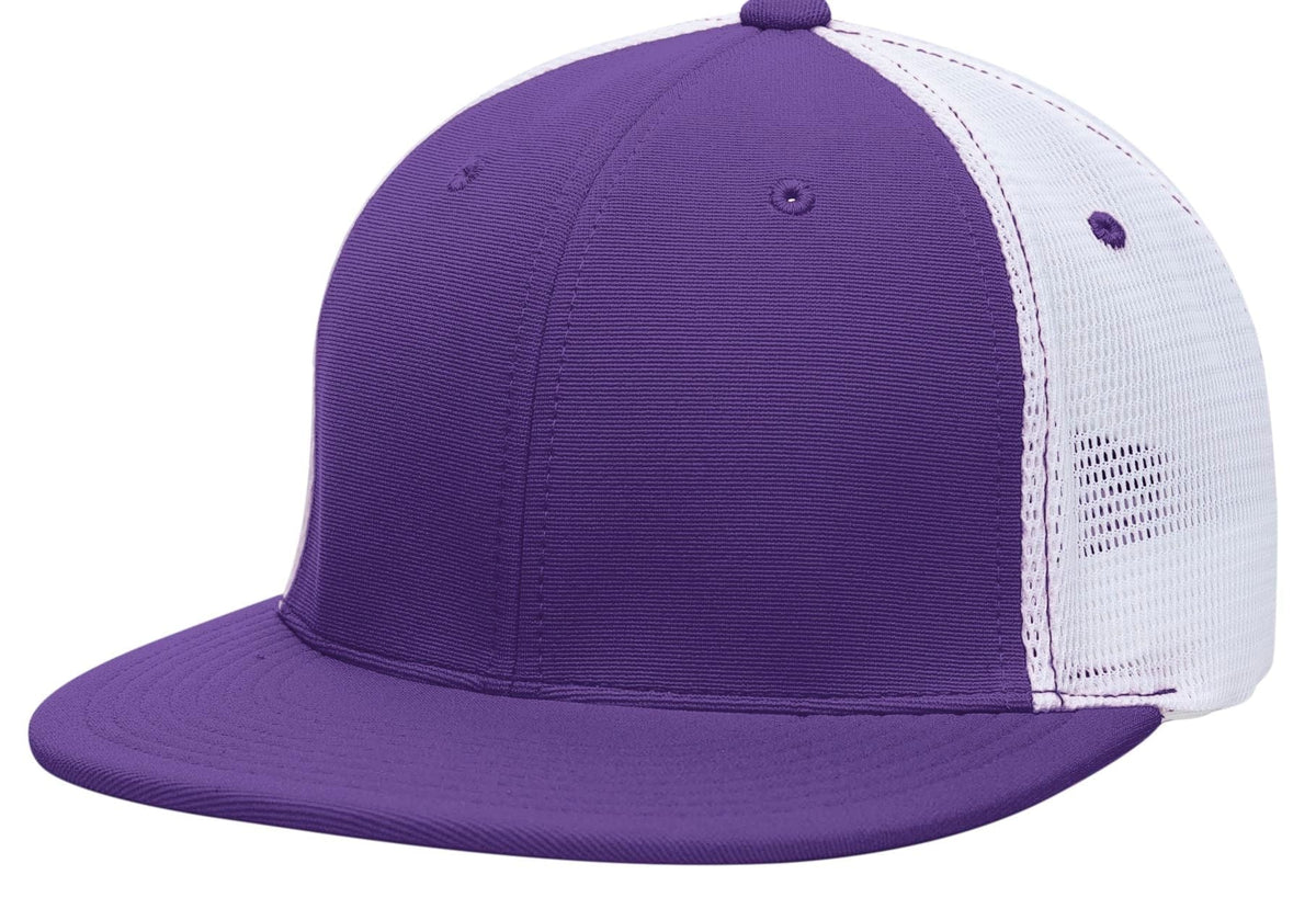 Pacific Headwear PURPLE/WHITE/PURPLE / S/M Premium M2 Performance Trucker Flexfit® Cap