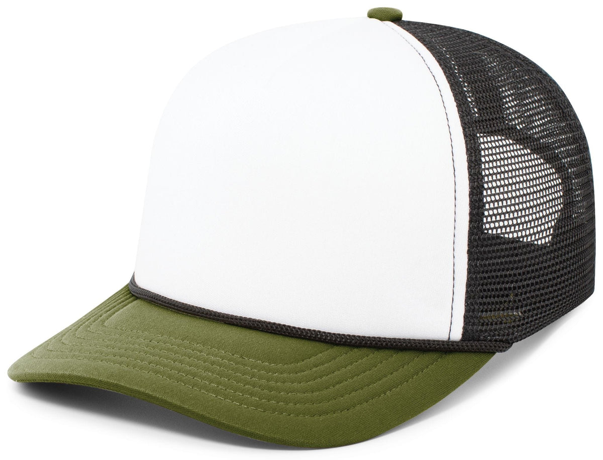 Pacific Headwear WHITE/BLACK/MOSS / OS Foamie Fresh Trucker Cap