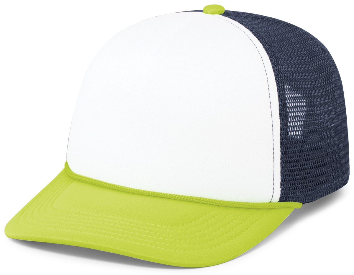 Pacific Headwear WHITE/NAVY/CHARTRUESE / OS Foamie Fresh Trucker Cap