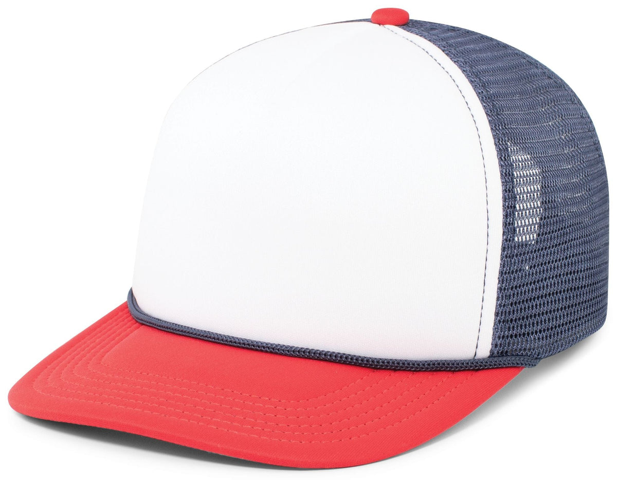 Pacific Headwear WHITE/NAVY/RED / OS Foamie Fresh Trucker Cap