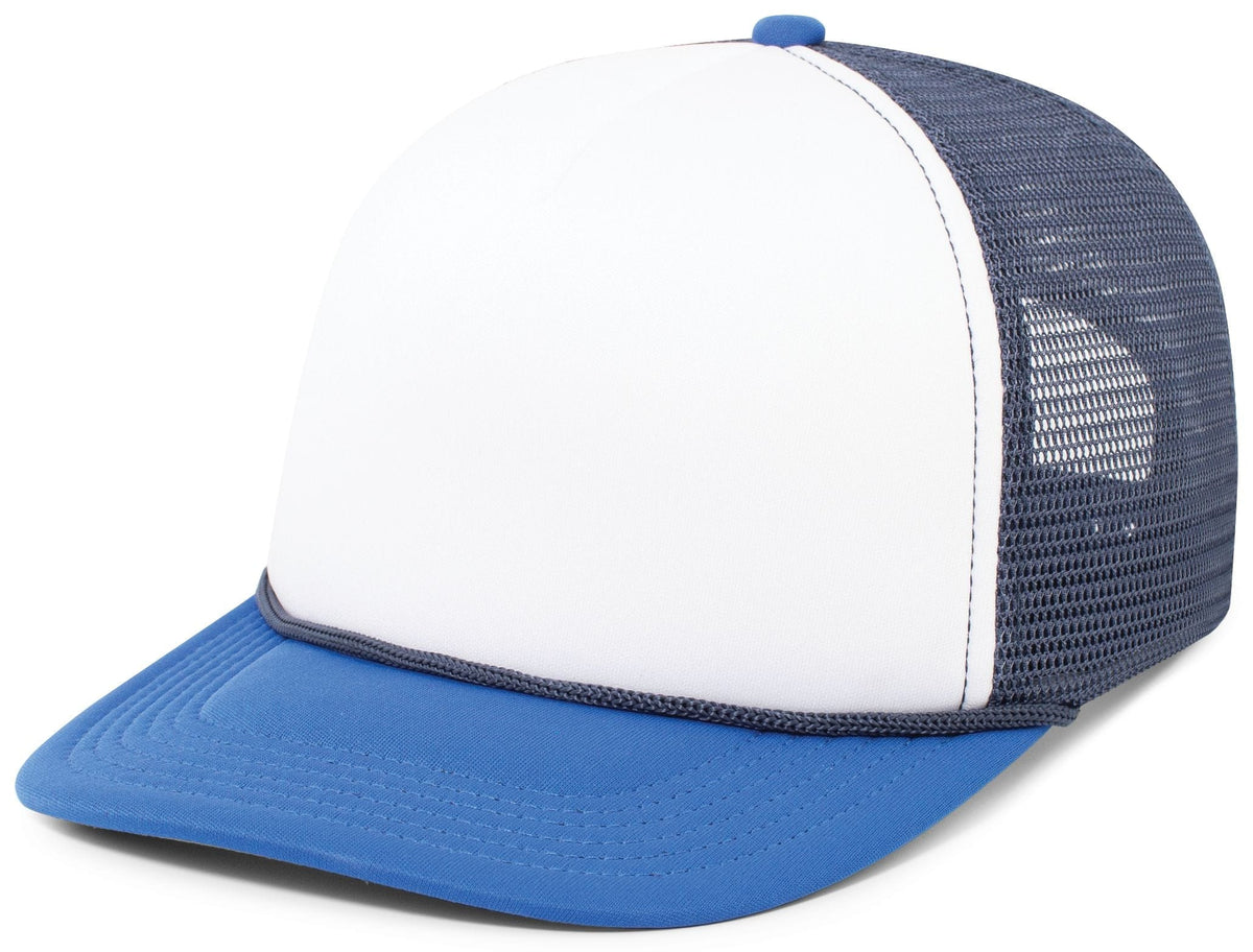 Pacific Headwear WHITE/NAVY/ROYAL / OS Foamie Fresh Trucker Cap