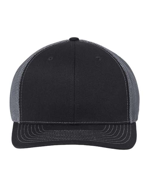 Richardson Black/ Graphite / Adjustable Richardson 112+ R-Flex Adjustable Trucker Cap