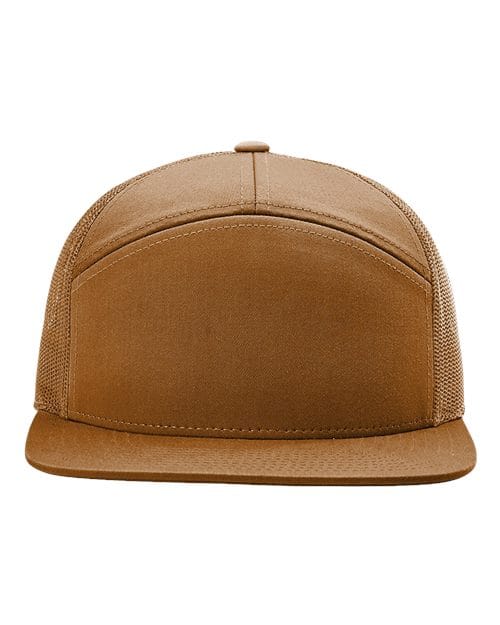 Richardson Caramel / Adjustable Richardson 168 Seven-Panel Trucker Cap