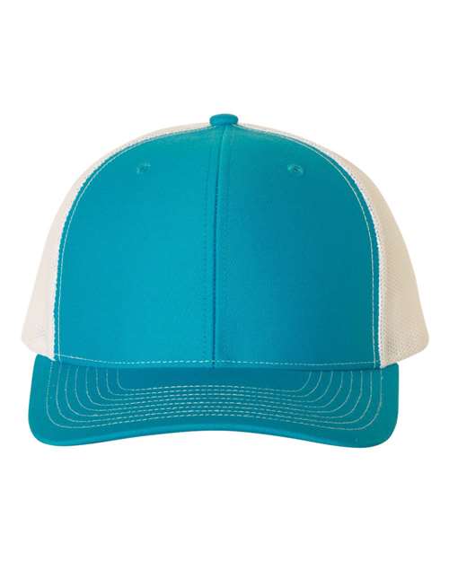 Richardson Cyan/ White / OSFM Richardson 112 Snapback Trucker Cap